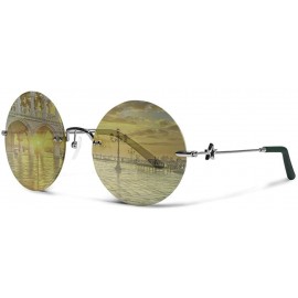 Rimless Solo Palladium Green Jewelry Sunglasses - CF18KML0ILY $27.58