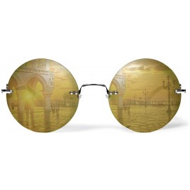 Rimless Solo Palladium Green Jewelry Sunglasses - CF18KML0ILY $27.58