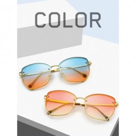 Square Vintage Fashion Lady Aviator Metal Driving Sunglasses anti-UVA UVB - Gold-tea - CH18X67WUQ8 $22.04