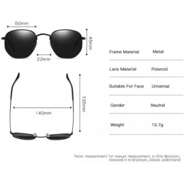 Round Unisex Polarized Sunglasses Classic Men Retro UV400 Sun Glasses - C - CU197TYNL72 $12.44