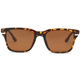 Aviator Men Polarized Sunglasses Driving Driver Sun Glasses For Women Black As Picture - Leopard - CC18YZWRURQ $10.60