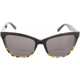 Sport Cat Eye Bifocal Reading Sunglasses Readers for Women [Yellow Leopard - 1.50] - Yellow Leopard - CT18D075WII $22.09