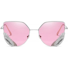 Square Round Vintage Sunglasses Rhinestone Decoration Sun Glasses for Women - Y-28 - C0198W5CAHC $13.90