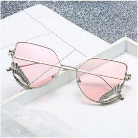 Square Round Vintage Sunglasses Rhinestone Decoration Sun Glasses for Women - Y-28 - C0198W5CAHC $13.90