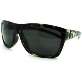 Rectangular Men's Flat Top Sporty Rectangular Skater Shade Sunglasses - Black Tortoise - C011KFUY4LN $7.79