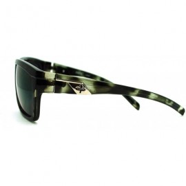 Rectangular Men's Flat Top Sporty Rectangular Skater Shade Sunglasses - Black Tortoise - C011KFUY4LN $7.79