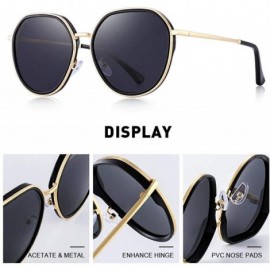 Aviator DESIGN 2019 New Arrival Women Fashion Trending Sunglasses Ladies C01 Black - C05 Brown - CB18XEC64O3 $17.32