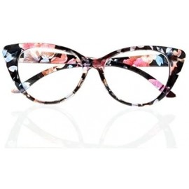 Cat Eye Women Magnification Stylish Vintage Cat Eye Tortoise Reading Glasses Readers - Flower - CU184ALR5EG $12.04