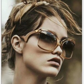 Oversized Big Huge Oversized For Men Women Vintage Style Sunglasses Retro Celebrity Fashion - 2 - CQ199U2AX53 $13.71