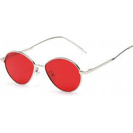 Goggle Sunglasses Retro Small Frame Sunglasses Metallic Ocean Piece Sunglasses Male And Female Sunshade - CE18TMOTDCE $8.84