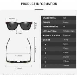 Goggle Classic Polarized Sunglasses Men Women Design Driving Square Frame Sun Glasses Goggle UV400 Gafas De Sol - C11 - CK198...